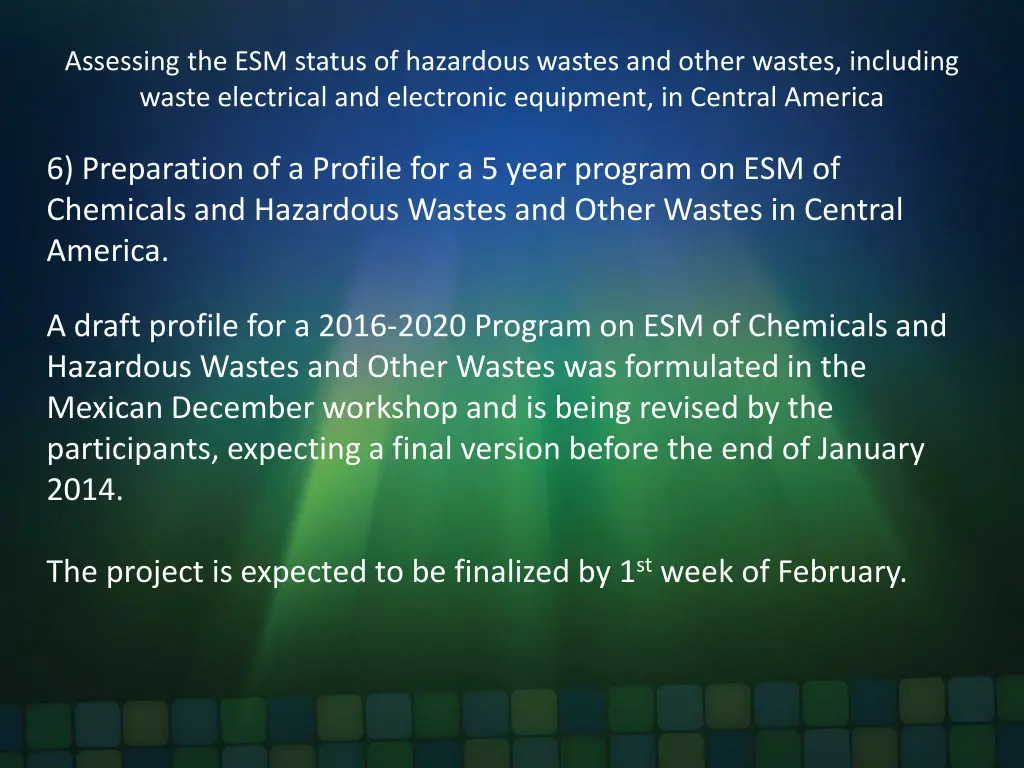 assessing the esm status of hazardous wastes 16