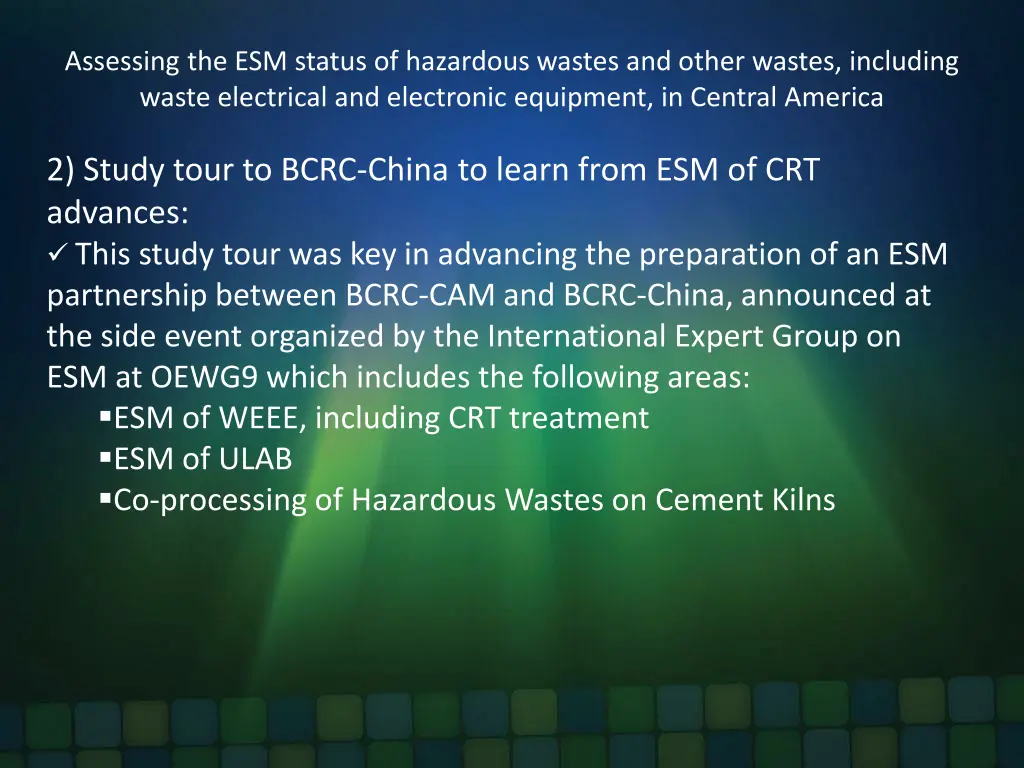 assessing the esm status of hazardous wastes 3