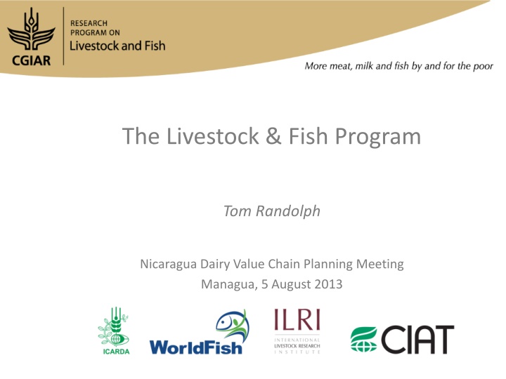 the livestock fish program