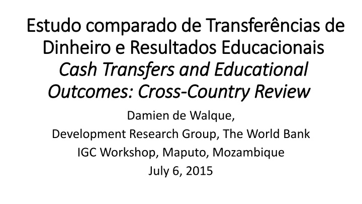 estudo comparado de transfer ncias de estudo