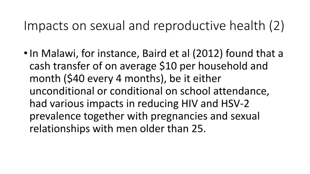 impacts on sexual and reproductive health 2