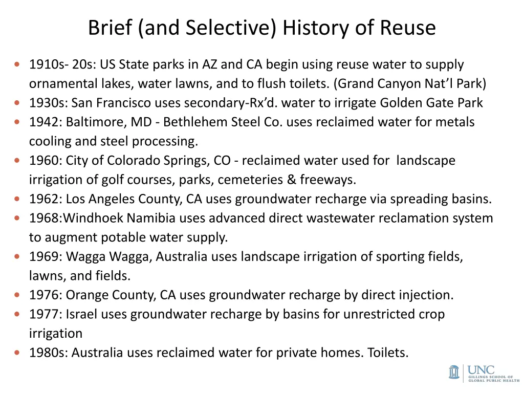 brief and selective history of reuse