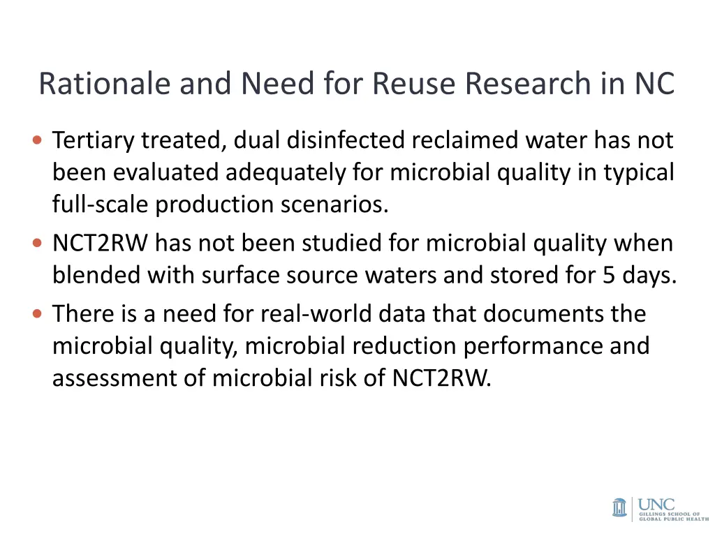 rationale and need for reuse research in nc