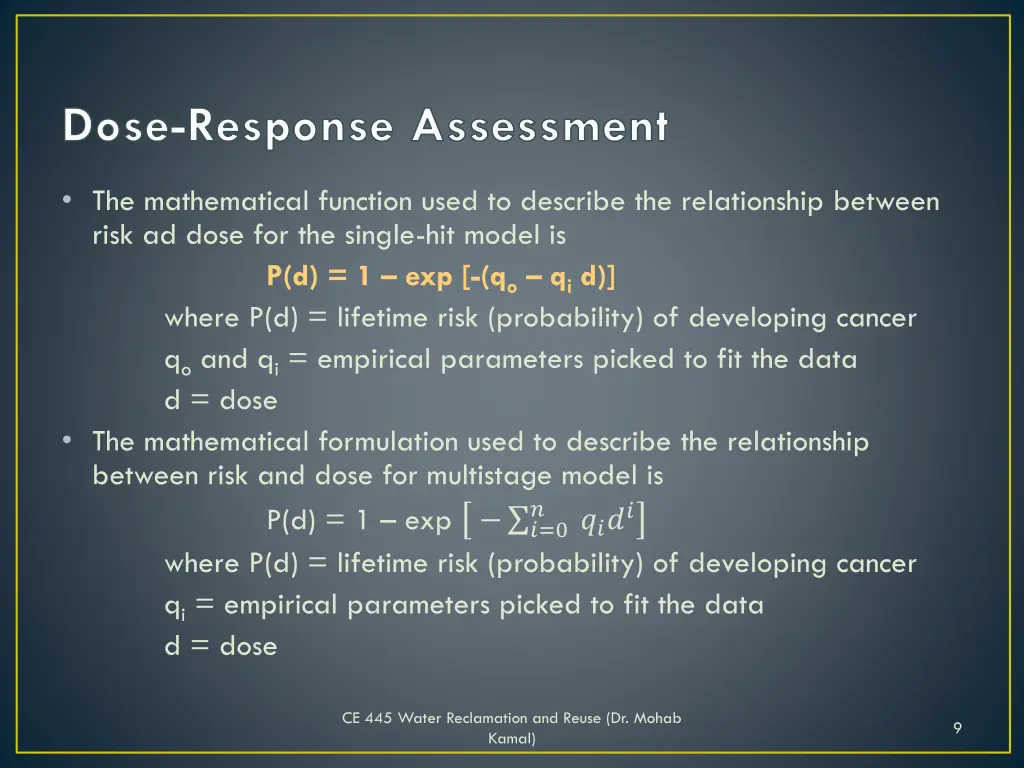 dose response assessment 3