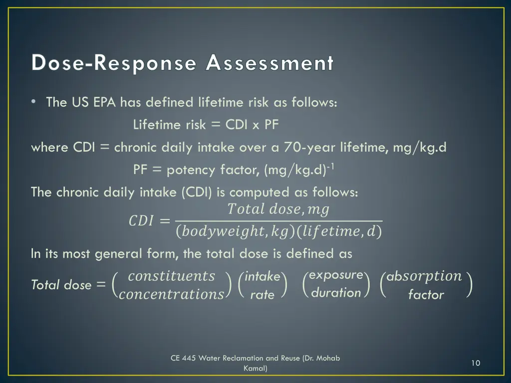 dose response assessment 4