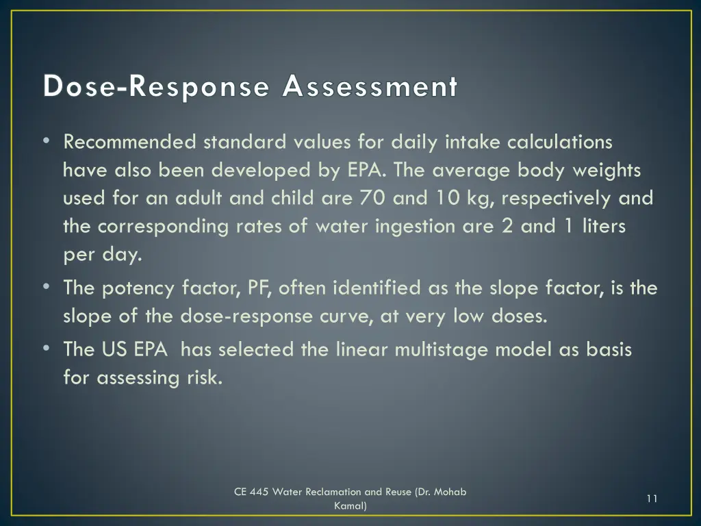 dose response assessment 5