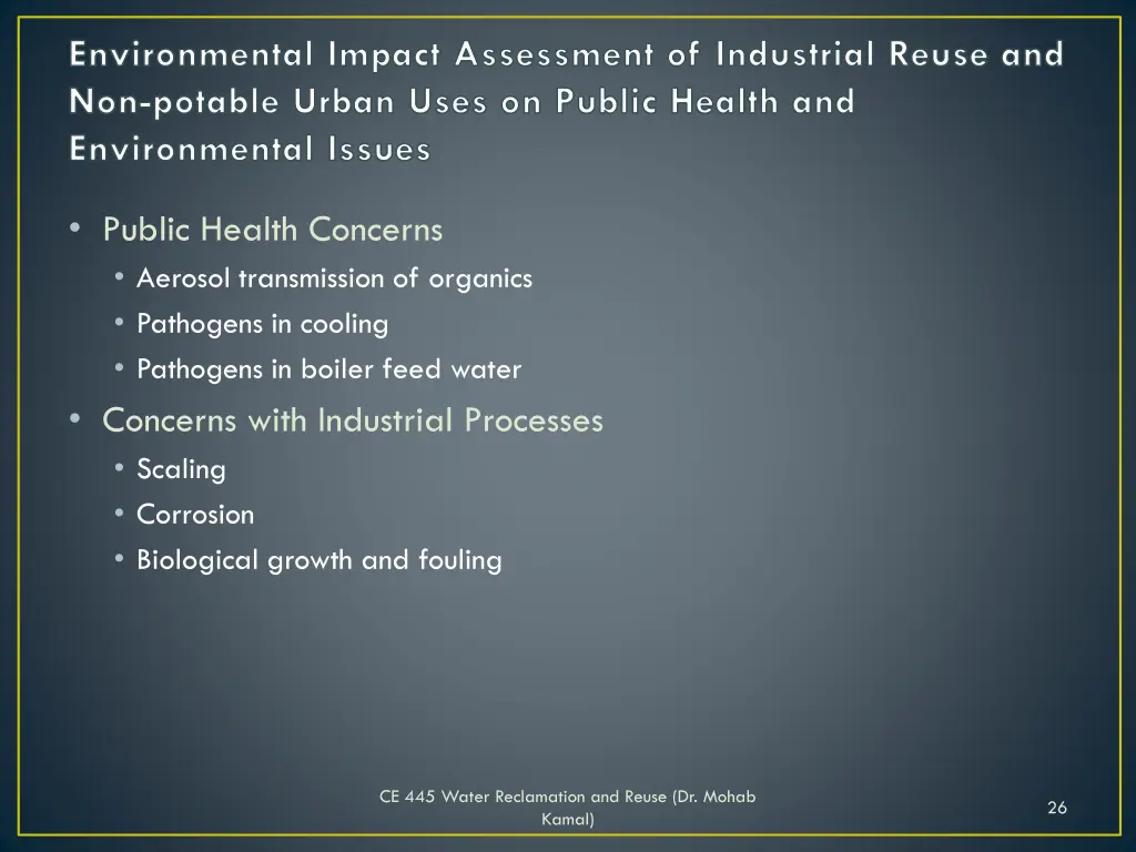 environmental impact assessment of industrial