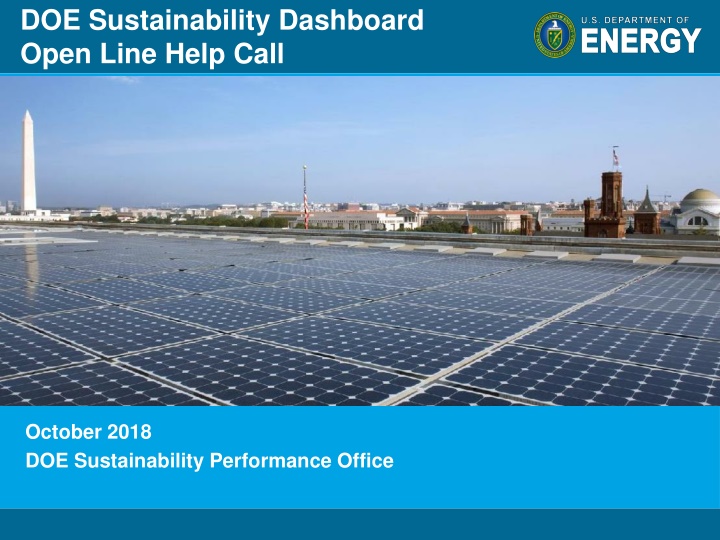 doe sustainability dashboard open line help call