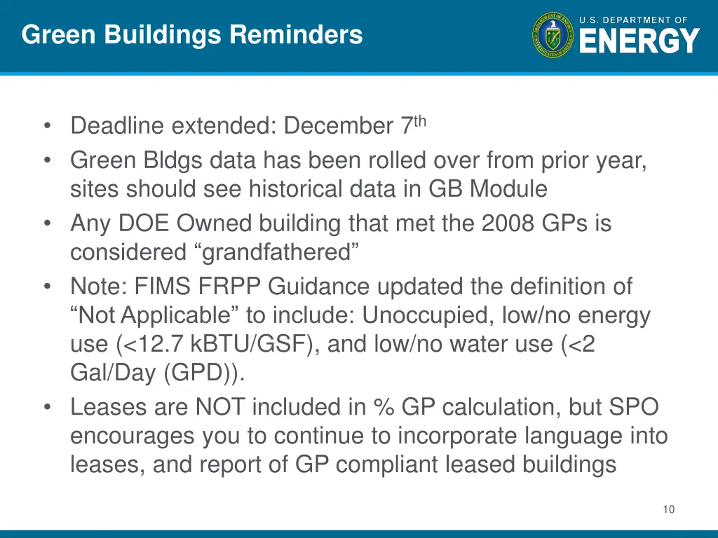 green buildings reminders