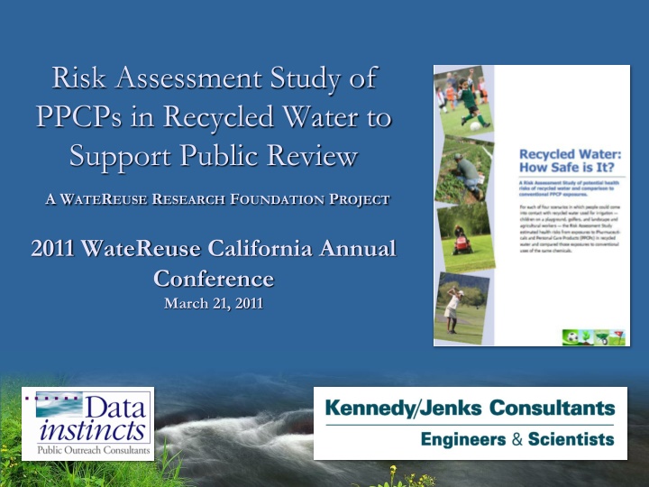 risk assessment study of ppcps in recycled water