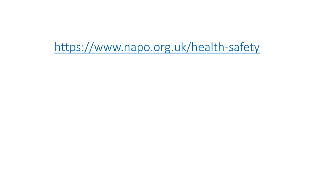 https www napo org uk health safety