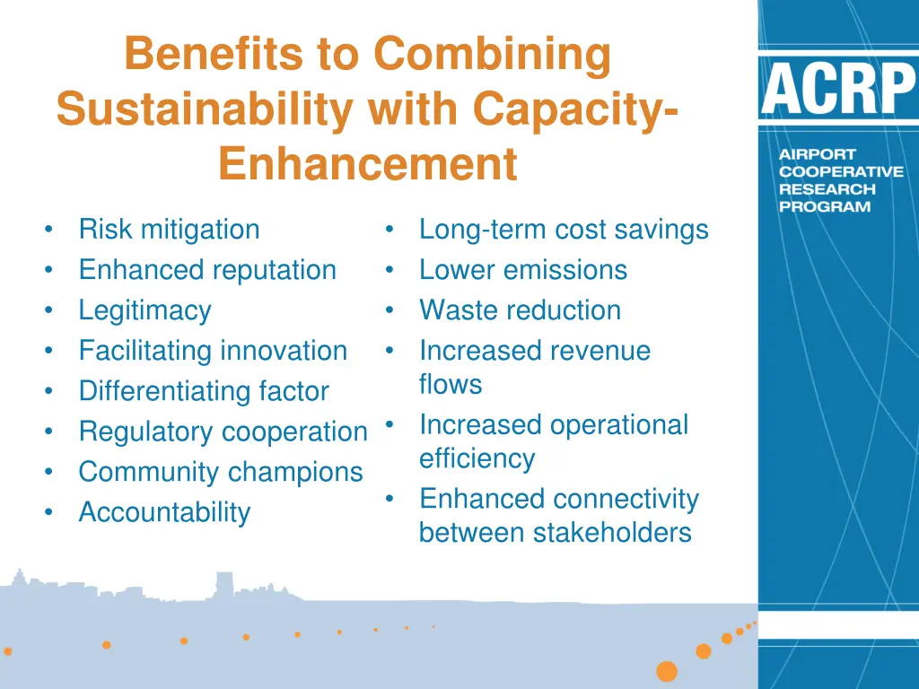 benefits to combining sustainability with