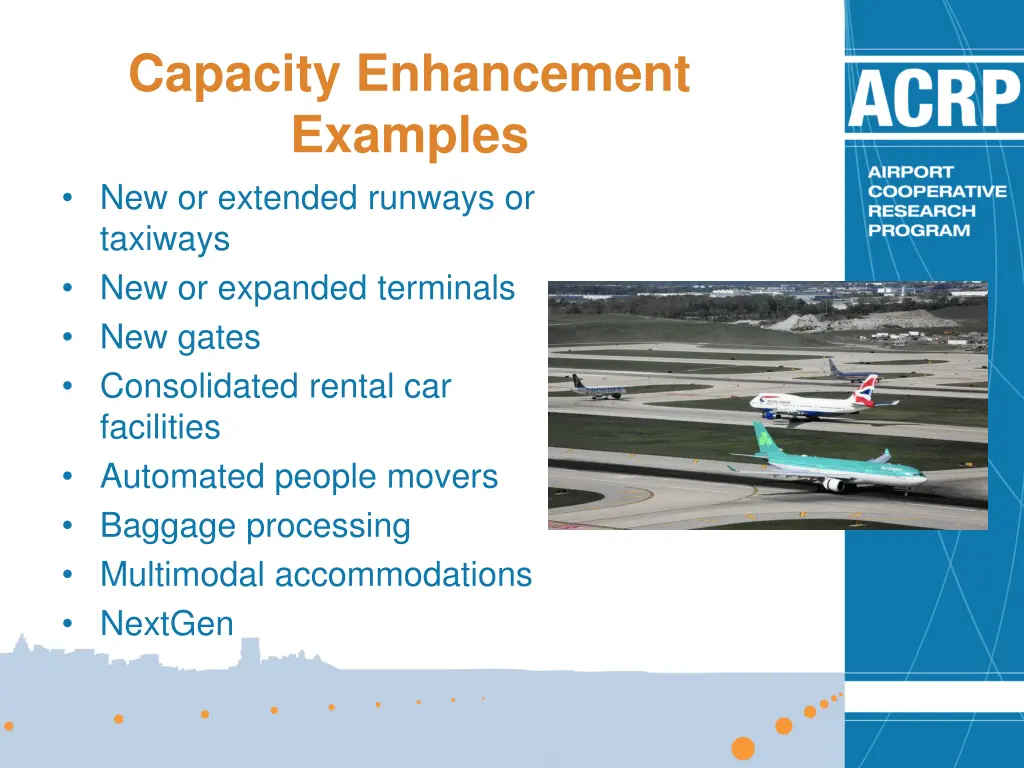 capacity enhancement examples new or extended