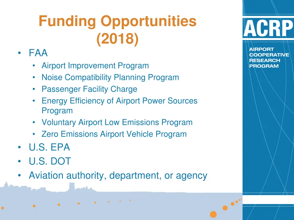 funding opportunities 2018 faa airport