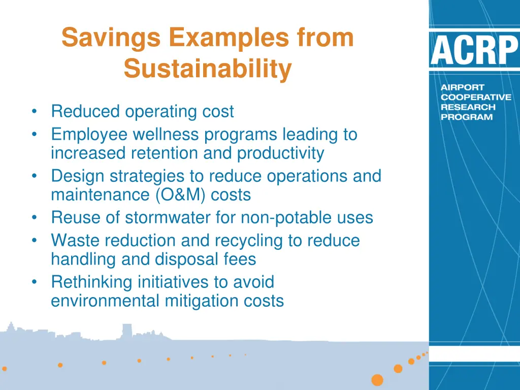 savings examples from sustainability