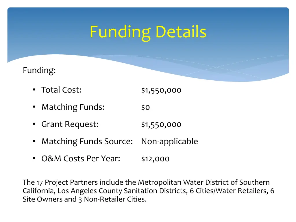 funding details