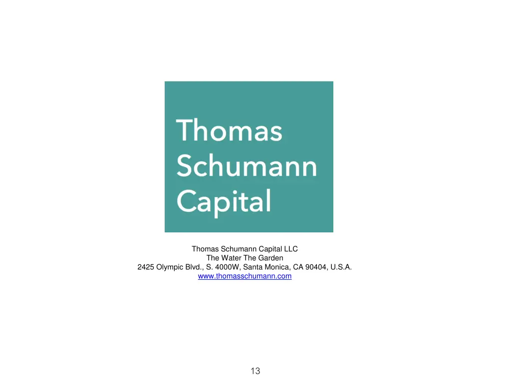 thomas schumann capital llc the water the garden