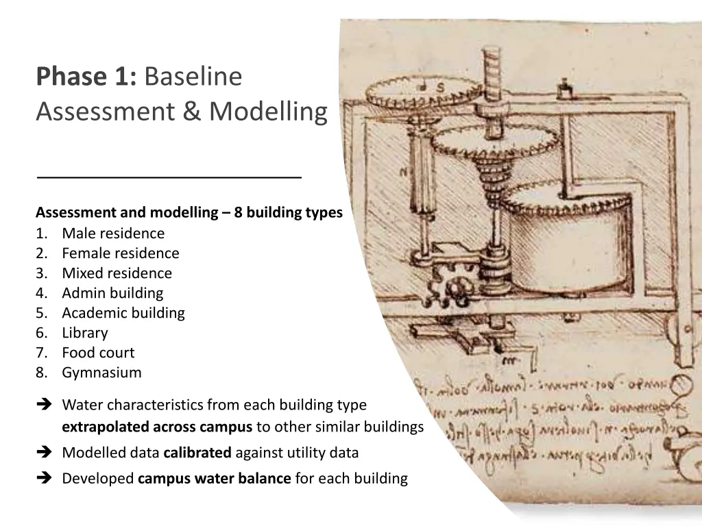 phase 1 baseline assessment modelling