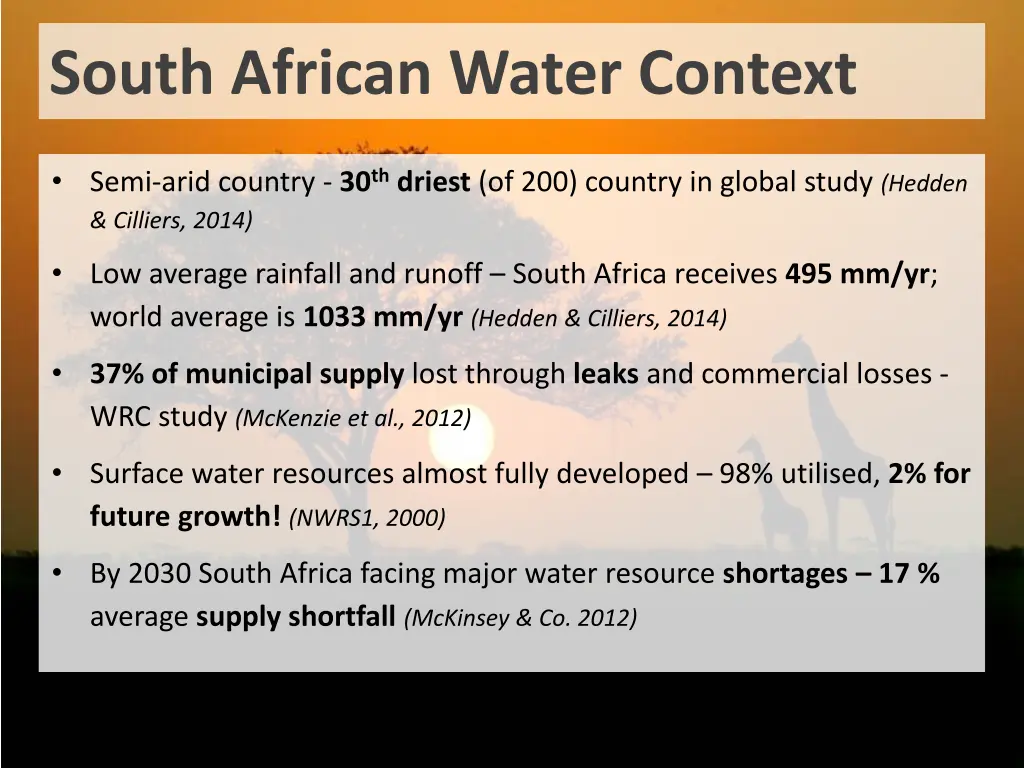 south african water context