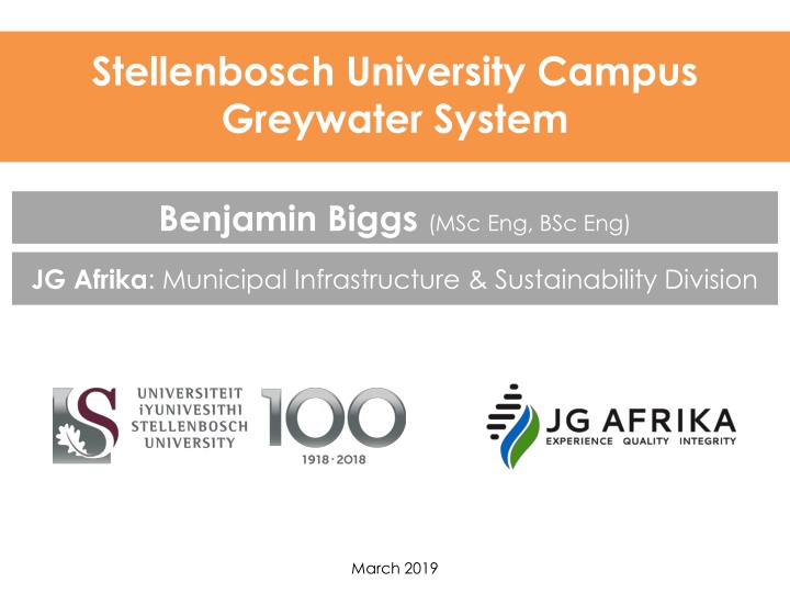 stellenbosch university campus greywater system