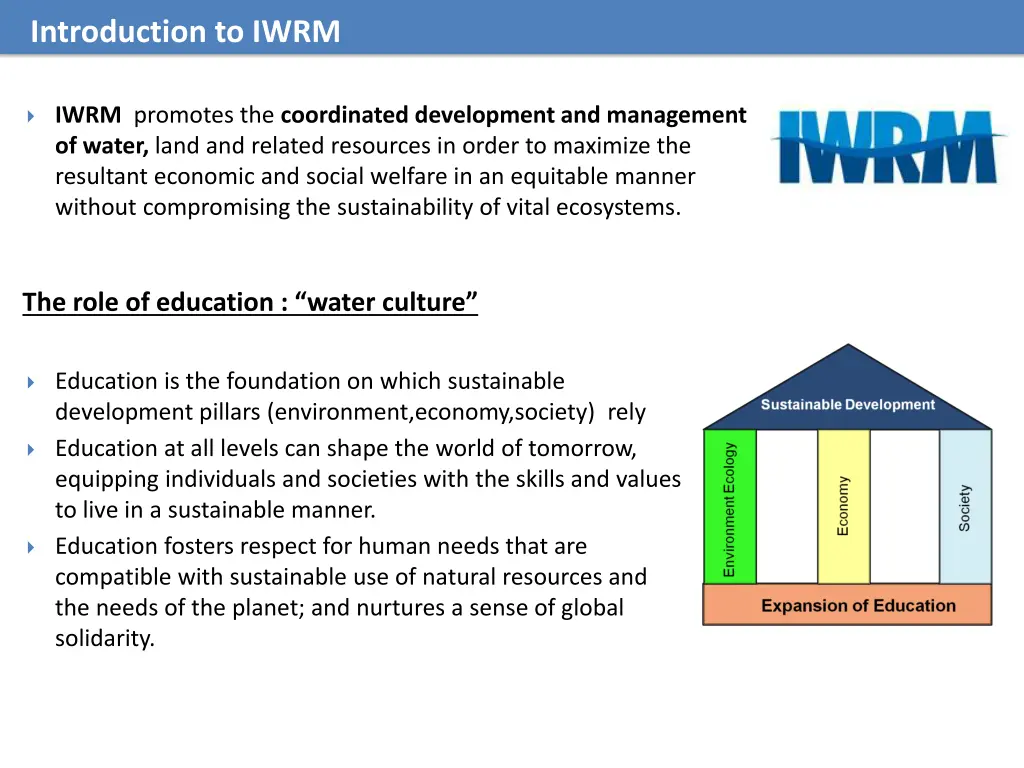 introduction to iwrm