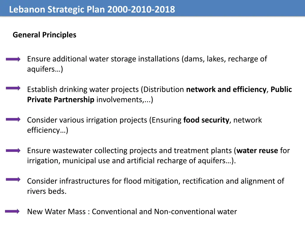 lebanon strategic plan 2000 2010 2018