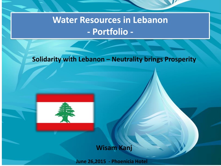 water resources in lebanon portfolio