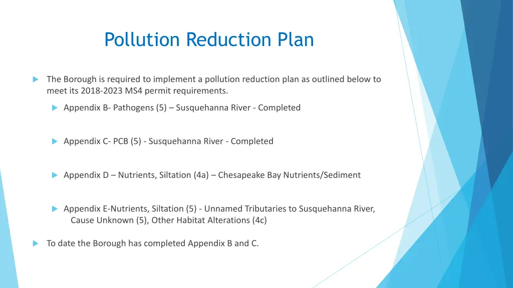 pollution reduction plan