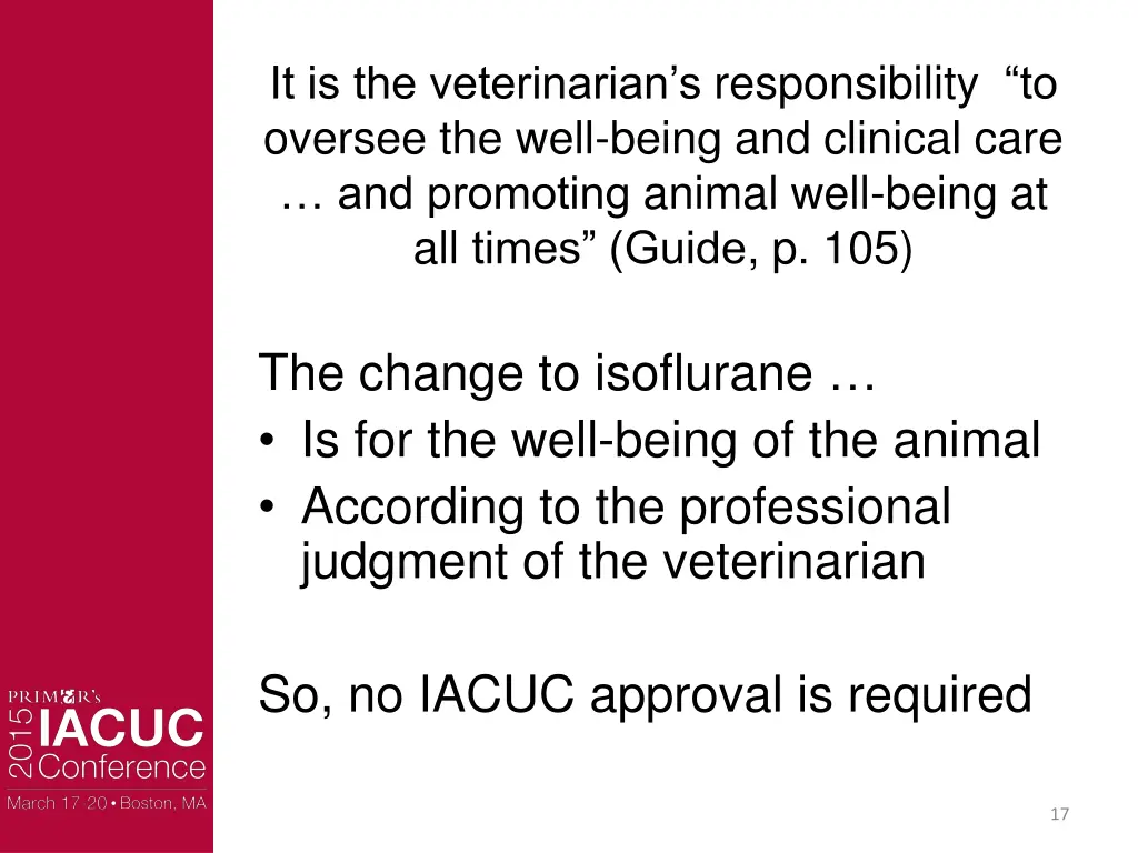 it is the veterinarian s responsibility