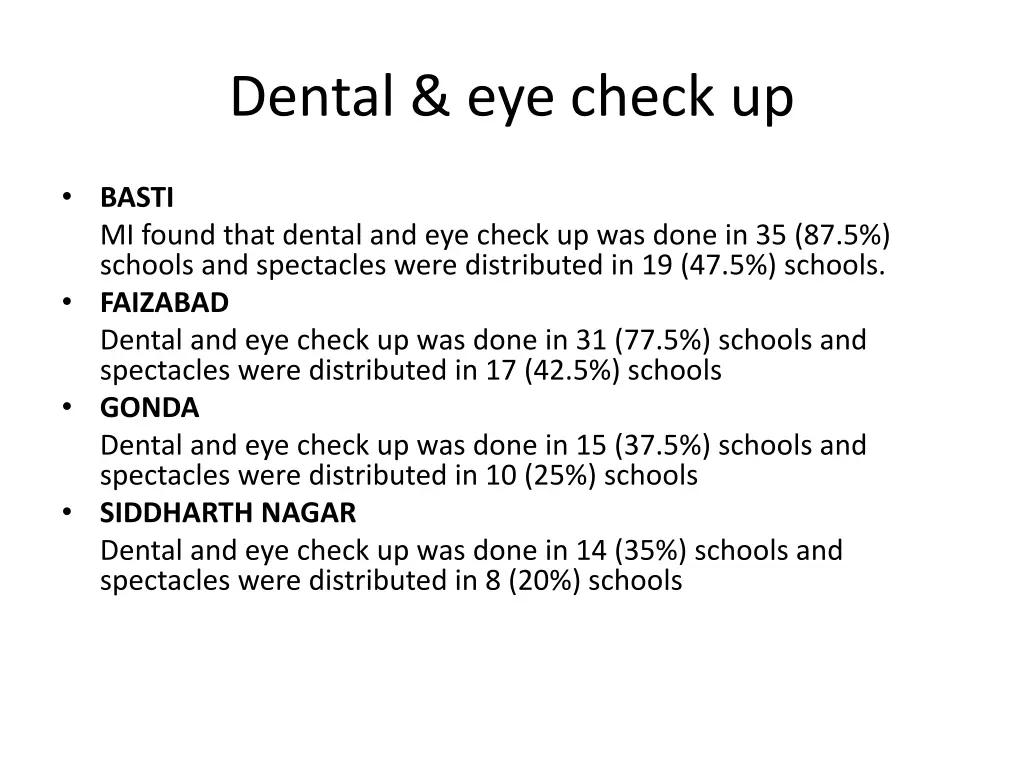 dental eye check up