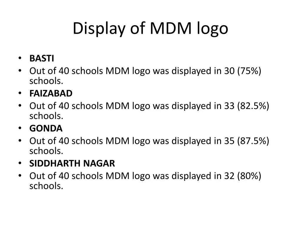 display of mdm logo