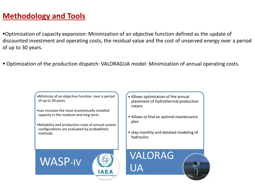 methodology and tools