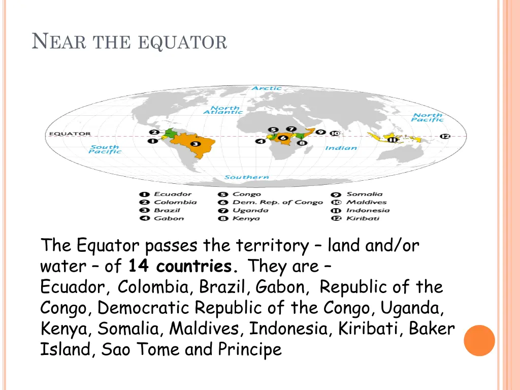 n ear the equator 1