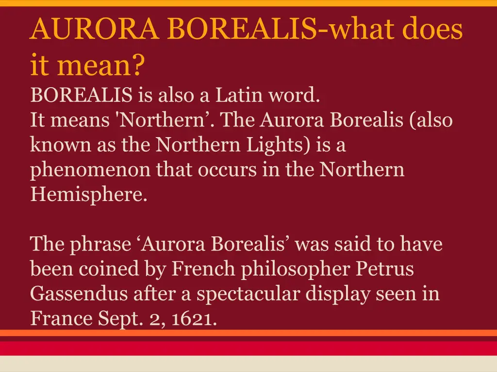 aurora borealis what does it mean borealis