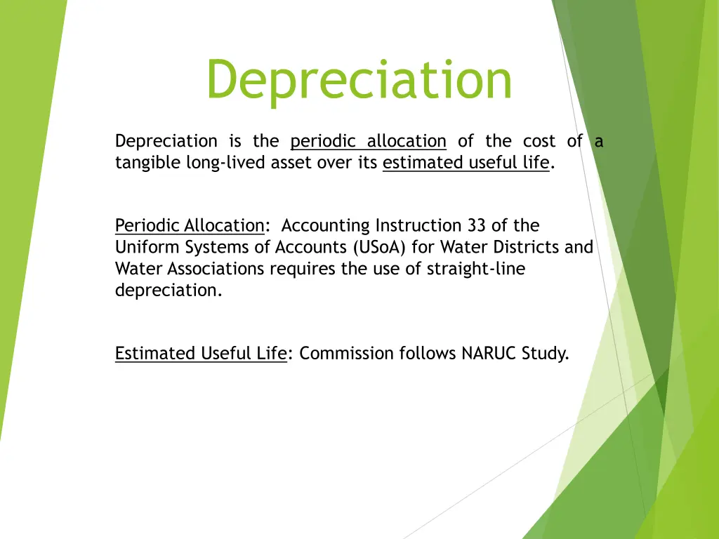 depreciation