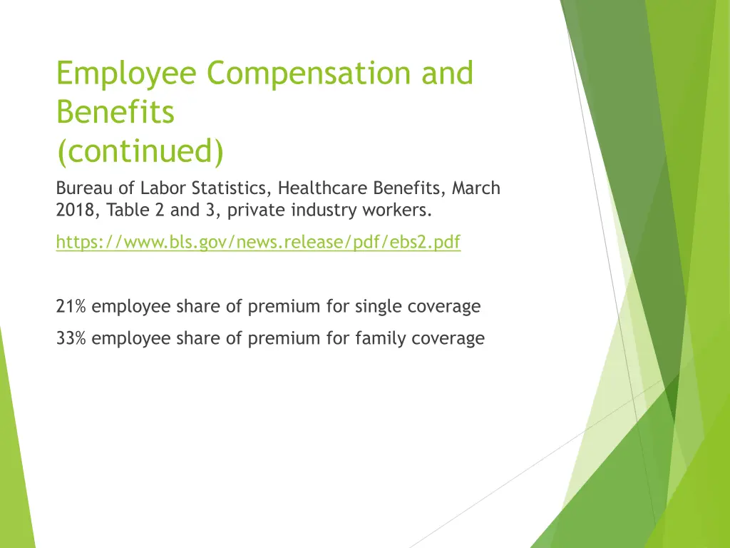 employee compensation and benefits continued 1