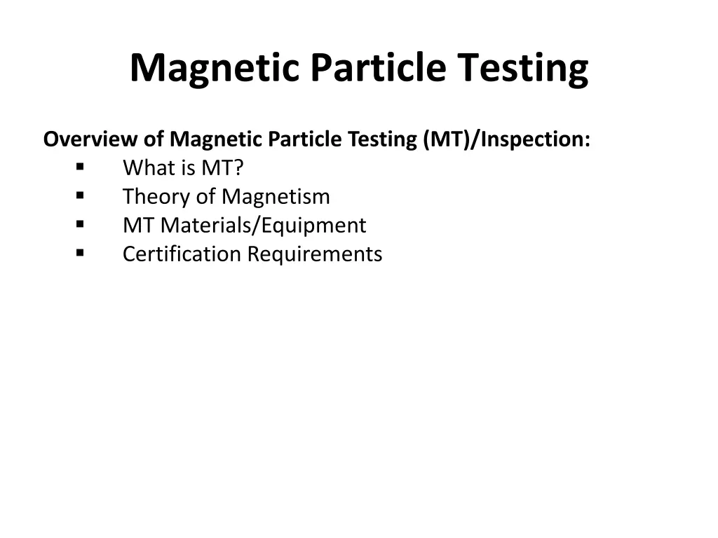 magnetic particle testing 1