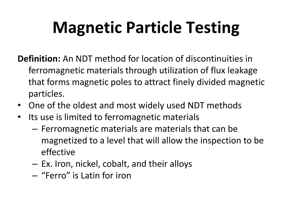 magnetic particle testing 2