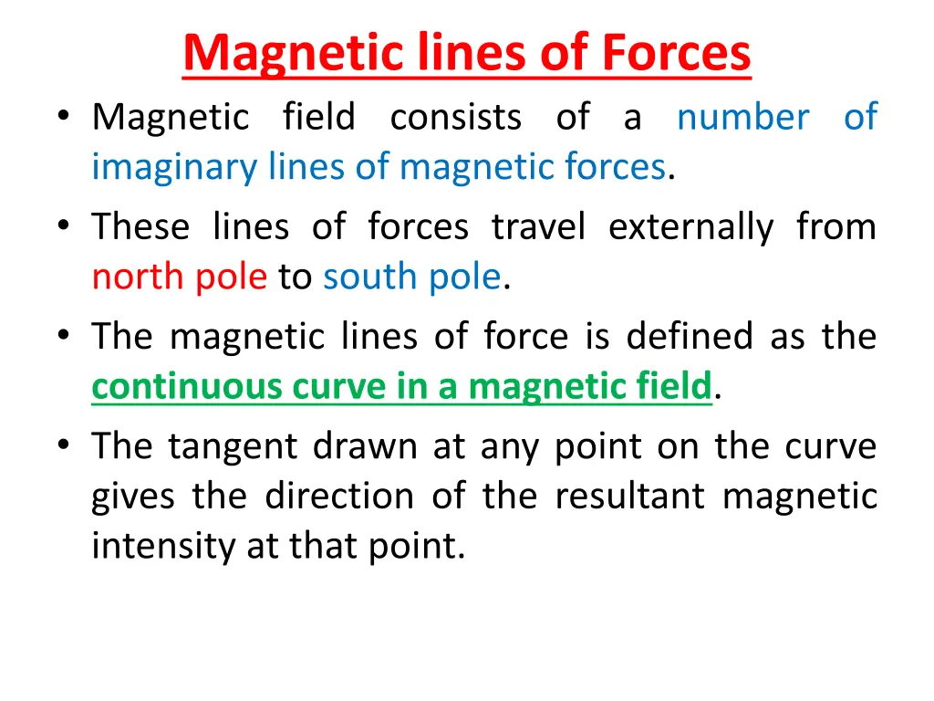 magnetic lines of forces magnetic field consists