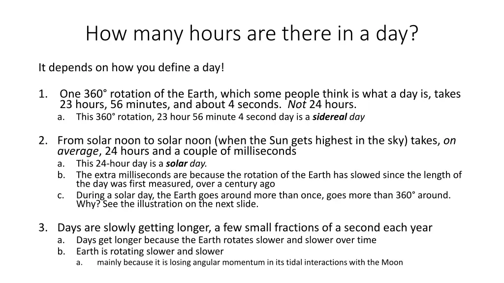 how many hours are there in a day