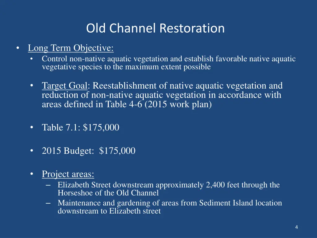 old channel restoration