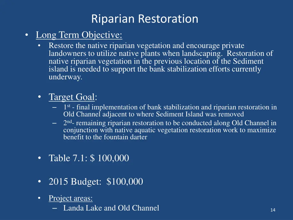 riparian restoration