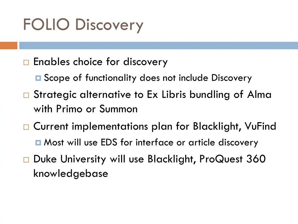 folio discovery