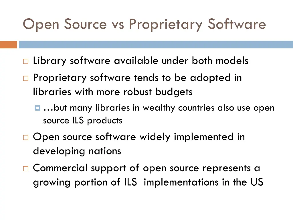 open source vs proprietary software