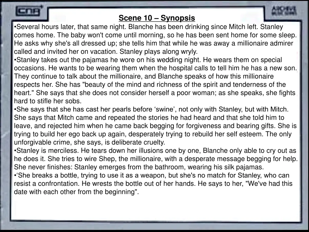 scene 10 synopsis