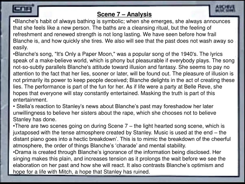 scene 7 analysis