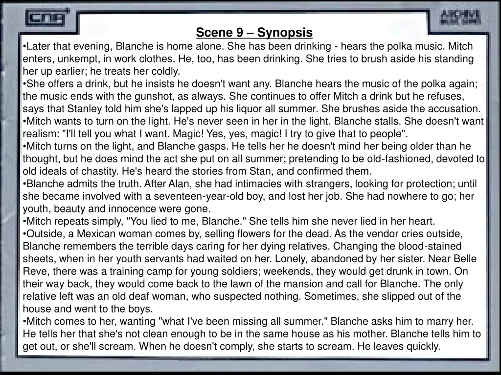 scene 9 synopsis