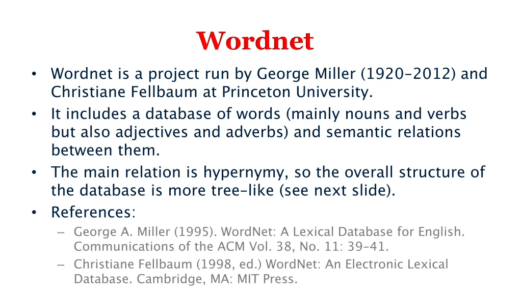 wordnet