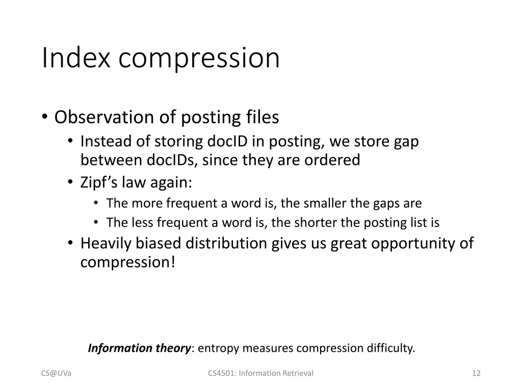 index compression