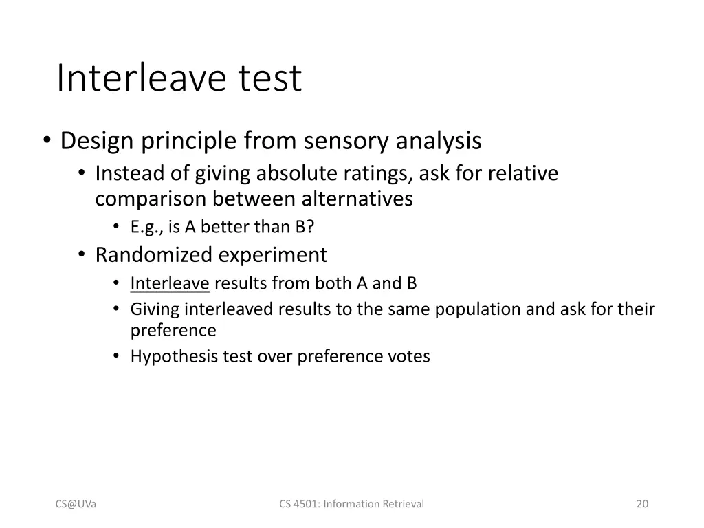 interleave test